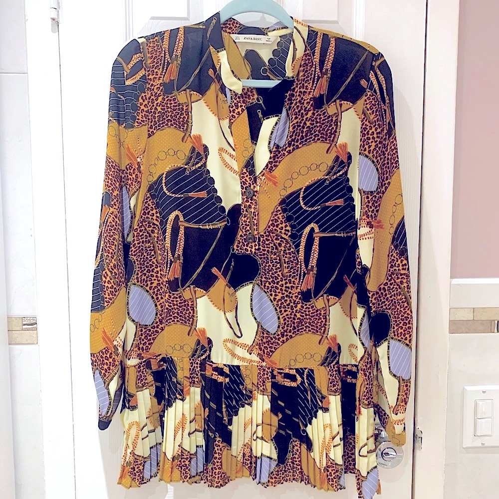 ZARA WIDE TOP / BLOUSE / TUNIC SIZE S
